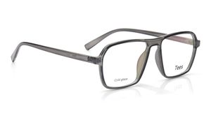 Image 2 of Grey Navigator Eyeglasses for Men and Women from Tees By Fastrack Available at Titan Eye+