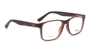 Image 2 of Brown Wayfarer Eyeglasses for Men and Women from Tees By Fastrack Available at Titan Eye+