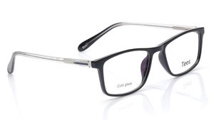 Image 2 of Black Rectangle Computer Glasses for Men and Women from Tees By Fastrack Available at Titan Eye+