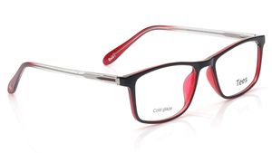 Image 2 of Black Rectangle Computer Glasses for Men and Women from Tees By Fastrack Available at Titan Eye+