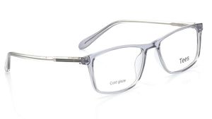 Image 2 of Grey Rectangle Eyeglasses for Men and Women from Tees By Fastrack Available at Titan Eye+