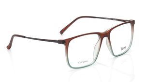 Image 2 of Brown Wayfarer Eyeglasses for Men and Women from Tees By Fastrack Available at Titan Eye+