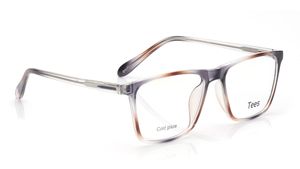 Image 2 of Grey Wayfarer Computer Glasses for Men and Women from Tees By Fastrack Available at Titan Eye+