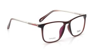 Image 2 of Maroon Wayfarer Computer Glasses for Men and Women from Tees By Fastrack Available at Titan Eye+