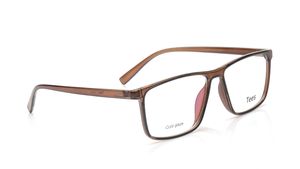 Image 2 of Brown Wayfarer Eyeglasses for Men and Women from Tees By Fastrack Available at Titan Eye+