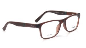 Image 2 of Brown Rectangle Eyeglasses for Men and Women from Tees By Fastrack Available at Titan Eye+