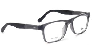 Image 2 of Grey Wayfarer Computer Glasses for Men and Women from Tees By Fastrack Available at Titan Eye+