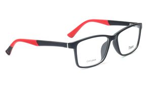 Image 2 of Black Rectangle Eyeglasses for Men and Women from Tees By Fastrack Available at Titan Eye+