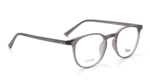 Image 2 of Grey Round Computer Glasses for Men and Women from Tees By Fastrack Available at Titan Eye+