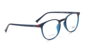 Image 2 of Blue Round Eyeglasses for Men and Women from Tees By Fastrack Available at Titan Eye+