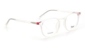 Image 2 of White Round Computer Glasses for Men and Women from Tees By Fastrack Available at Titan Eye+