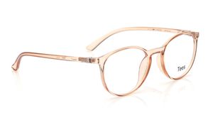 Image 2 of Orange Round Computer Glasses for Men and Women from Tees By Fastrack Available at Titan Eye+
