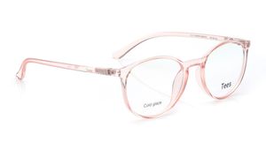 Image 2 of Pink Round Computer Glasses for Men and Women from Tees By Fastrack Available at Titan Eye+