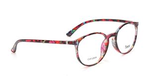 Image 2 of Red Round Eyeglasses for Men and Women from Tees By Fastrack Available at Titan Eye+