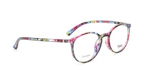 Image 2 of Pink Round Computer Glasses for Men and Women from Tees By Fastrack Available at Titan Eye+