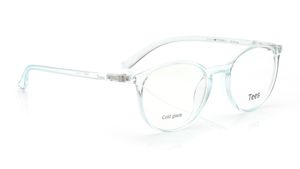 Image 2 of Blue Round Computer Glasses for Men and Women from Tees By Fastrack Available at Titan Eye+