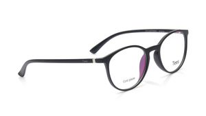 Image 2 of Black Round Computer Glasses for Men and Women from Tees By Fastrack Available at Titan Eye+