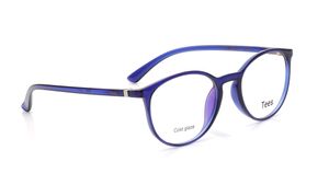 Image 2 of Blue Round Computer Glasses for Men and Women from Tees By Fastrack Available at Titan Eye+