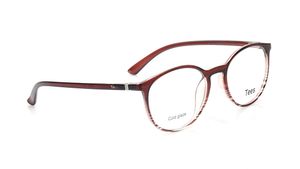 Image 2 of Maroon Round Eyeglasses for Men and Women from Tees By Fastrack Available at Titan Eye+