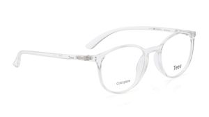 Image 2 of White Round Computer Glasses for Men and Women from Tees By Fastrack Available at Titan Eye+
