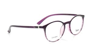 Image 2 of Purple Round Computer Glasses for Men and Women from Tees By Fastrack Available at Titan Eye+