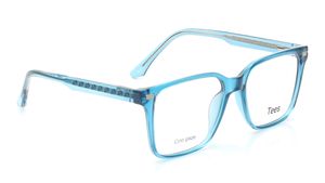 Image 2 of Blue Wayfarer Computer Glasses for Men and Women from Tees By Fastrack Available at Titan Eye+