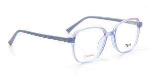 Image 2 of Blue Geometric Computer Glasses for Men and Women from Tees By Fastrack Available at Titan Eye+