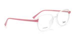 Image 2 of White Geometric Computer Glasses for Men and Women from Tees By Fastrack Available at Titan Eye+