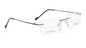 Image 2 of Black Rectangle Eyeglasses for Men and Women from Tees By Fastrack Available at Titan Eye+