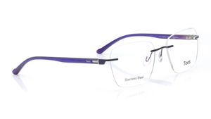 Image 2 of Blue Wayfarer Eyeglasses for Men and Women from Tees By Fastrack Available at Titan Eye+