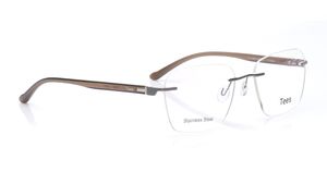 Image 2 of Grey Wayfarer Eyeglasses for Men and Women from Tees By Fastrack Available at Titan Eye+