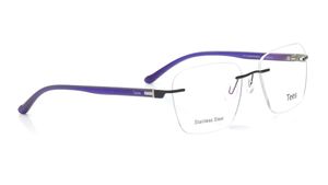 Image 2 of Black Wayfarer Eyeglasses for Men and Women from Tees By Fastrack Available at Titan Eye+