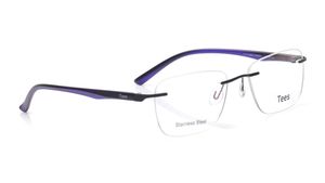 Image 2 of Black Rectangle Eyeglasses for Men and Women from Tees By Fastrack Available at Titan Eye+