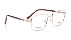 Image 2 of Gold Wayfarer Eyeglasses for Men and Women from Tees By Fastrack Available at Titan Eye+