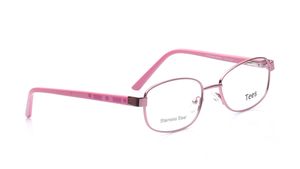 Image 2 of Pink Rectangle Eyeglasses for Men and Women from Tees By Fastrack Available at Titan Eye+