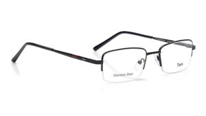 Image 2 of Black Rectangle Eyeglasses for Men and Women from Tees By Fastrack Available at Titan Eye+