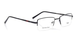 Image 2 of Black Rectangle Eyeglasses for Men and Women from Tees By Fastrack Available at Titan Eye+