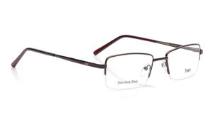Image 2 of Brown Rectangle Eyeglasses for Men and Women from Tees By Fastrack Available at Titan Eye+