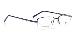 Image 2 of Black Rectangle Eyeglasses for Men and Women from Tees By Fastrack Available at Titan Eye+