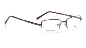 Image 2 of Black Rectangle Eyeglasses for Men and Women from Tees By Fastrack Available at Titan Eye+