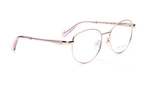 Image 2 of Rose Gold Round Eyeglasses for Women from Ted Baker Available at Titan Eye+
