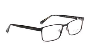 Image 2 of Black Rectangle Rimmed Eyeglasses for Men from Ted Baker Available at Titan Eye+