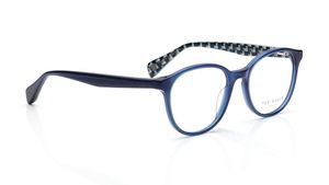 Image 2 of Round Blue Rimmed Eyeglasses for Men from Ted Baker Available at Titan Eye+
