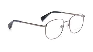 Image 2 of Silver Square Eyeglasses for Men from Ted Baker Available at Titan Eye+
