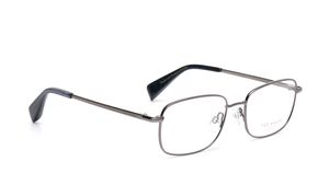 Image 2 of Silver Rectangle Eyeglasses for Men from Ted Baker Available at Titan Eye+