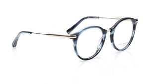 Image 2 of Blue Round Eyeglasses for Men from Ted Baker Available at Titan Eye+