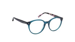 Image 2 of Teal Round Eyeglasses for Women from Ted Baker Available at Titan Eye+