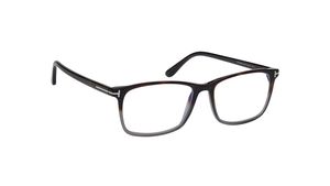 Image 2 of Brown Geometric Eyeglasses for Men from Tomford Available at Titan Eye+