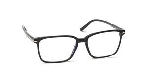 Image 2 of Black Rectangle Rimmed Eyeglasses for Men from Tom Ford Available at Titan Eye+