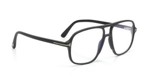 Image 2 of Black Navigator Eyeglasses for Men from Tomford Available at Titan Eye+